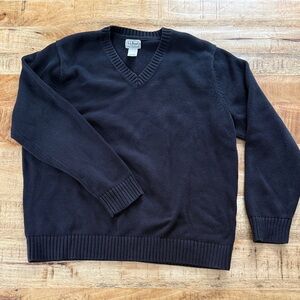 LL Bean vintage v neck men’s sweater cotton 90s xl large